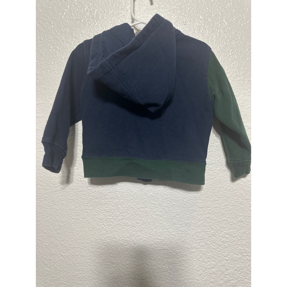Kids Polo Ralph Lauren Hoodie Zip Up Size 2T Navy Yellow Green Pony Logo - Picture 3 of 5